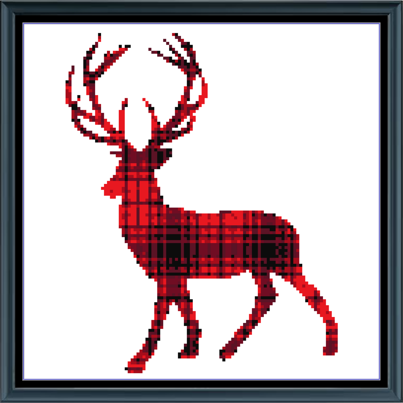 Stitching Jules Design Cross Stitch Pattern Mini Red Deer Wildlife Hunter Counted Cross Stitch Pattern Digital Download