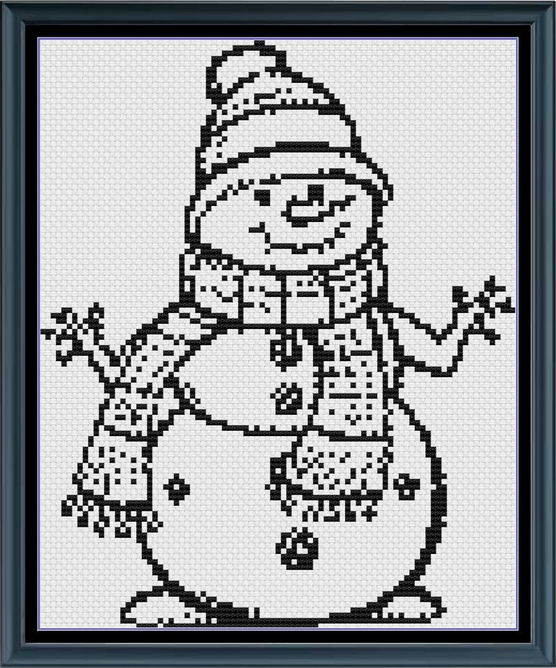 The Snowman in Cross Stitch Pattern Book - Etsy