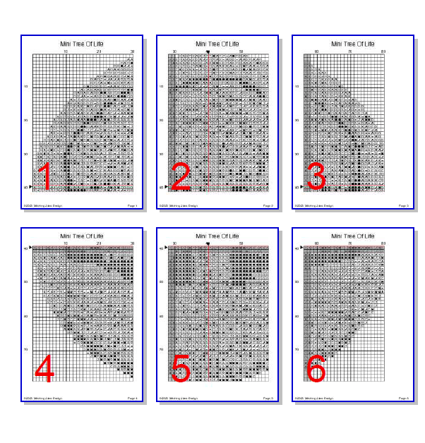 Stitching Jules Design Cross Stitch Pattern Mini Tree Of Life Cross Stitch Pattern Instant PDF Download