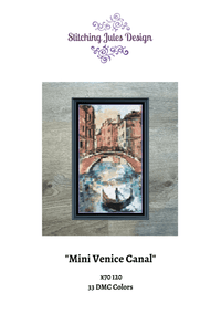 Thumbnail for Stitching Jules Design Cross Stitch Pattern Mini Venice Canal