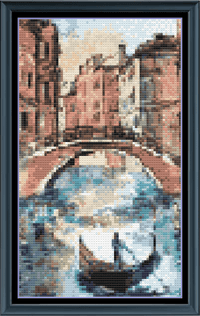 Thumbnail for Stitching Jules Design Cross Stitch Pattern Mini Venice Canal