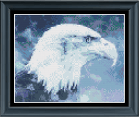 Thumbnail for Stitching Jules Design Cross Stitch Pattern Miniature Pattern - Bald Eagle Wildlife Bird Animal Cross Stitch Embroidery Needlepoint Pattern PDF Download