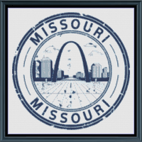 Thumbnail for Stitching Jules Design Cross Stitch Pattern Missouri