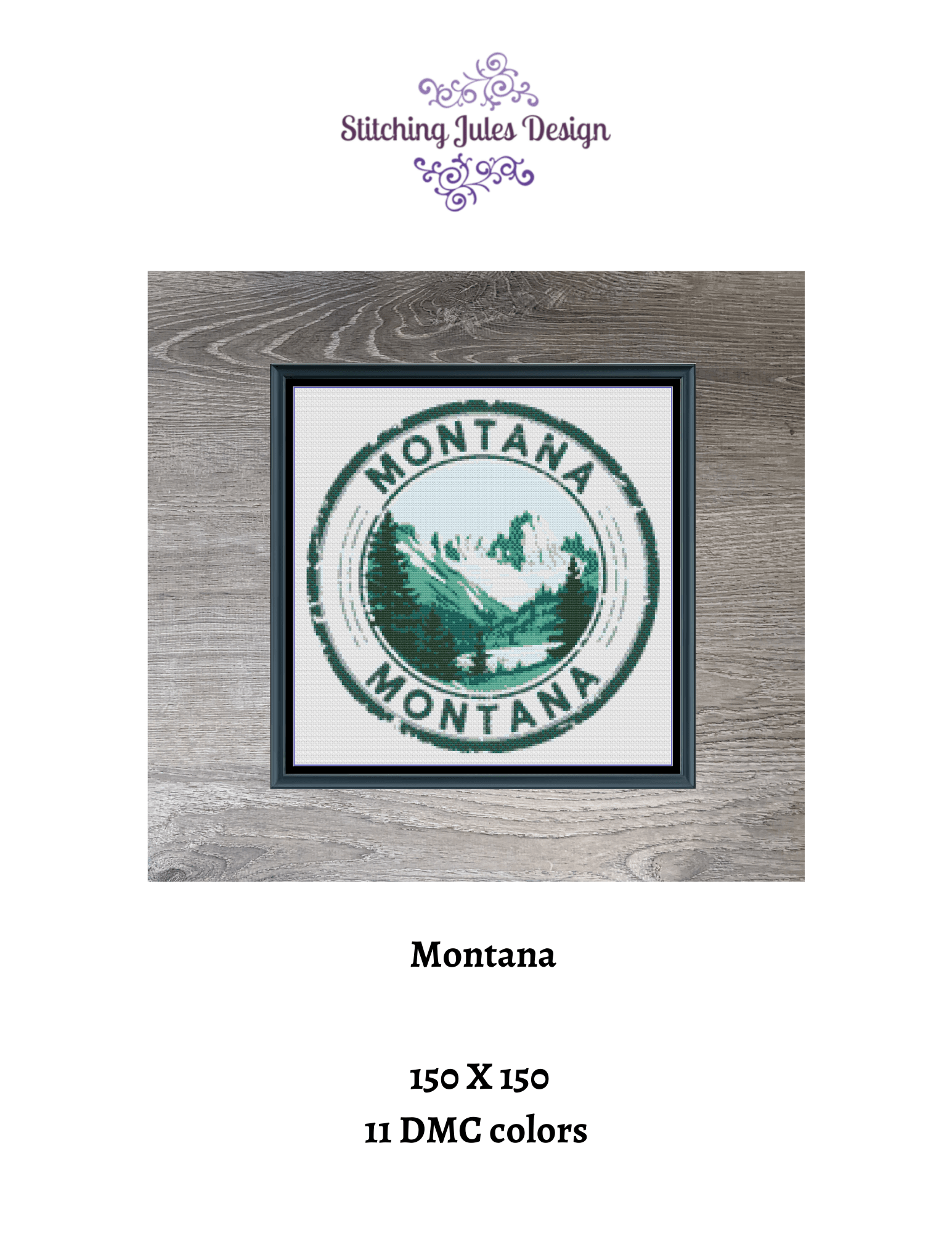 Stitching Jules Design Cross Stitch Pattern Montana