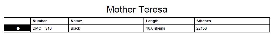 Stitching Jules Design Cross Stitch Pattern Mother Teresa Religious Christianity Saint Monochrome Cross Stitch Embroidery Needlepoint Pattern PDF Download