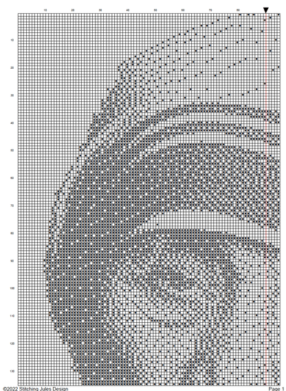 Stitching Jules Design Cross Stitch Pattern Mother Teresa Religious Christianity Saint Monochrome Cross Stitch Embroidery Needlepoint Pattern PDF Download