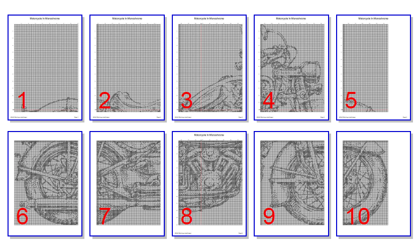 Stitching Jules Design Cross Stitch Pattern Motorcycle Cross Stitch Pattern | Blackwork Cross Stitch Pattern | Physical And Digital Pattern Options