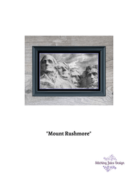 Thumbnail for Stitching Jules Design Cross Stitch Pattern Mount Rushmore Cross Stitch Pattern | Presidents Cross Stitch Pattern | Physical And Digital PDF Download Pattern Options