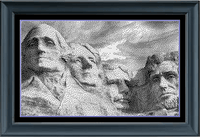 Thumbnail for Stitching Jules Design Cross Stitch Pattern Physical Pattern - $15 Mount Rushmore Cross Stitch Pattern | Presidents Cross Stitch Pattern | Physical And Digital PDF Download Pattern Options