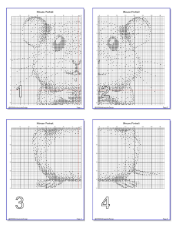 Stitching Jules Design Cross Stitch Pattern Mouse Animal Portrait Monochrome Mini Counted Cross-Stitch Pattern (Digital Download)