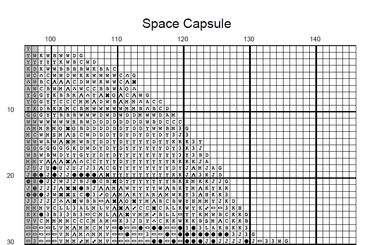 Stitching Jules Design Cross Stitch Pattern NASA Space Capsule Cross Stitch Pattern | Astronaut Cross Stitch Pattern | Physical And Digital PDF Download Pattern Options