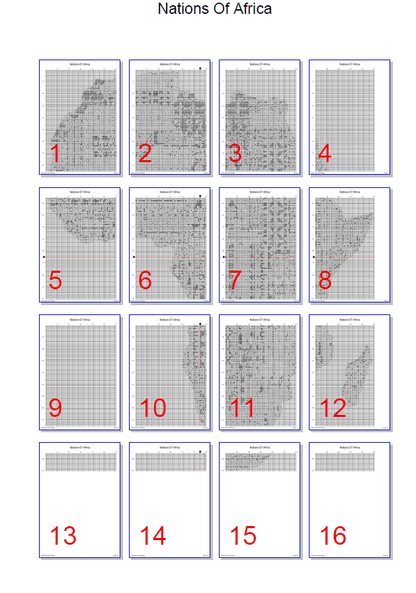 Stitching Jules Design Cross Stitch Pattern Nations Of Africa Cross Stitch Pattern Instant PDF Download