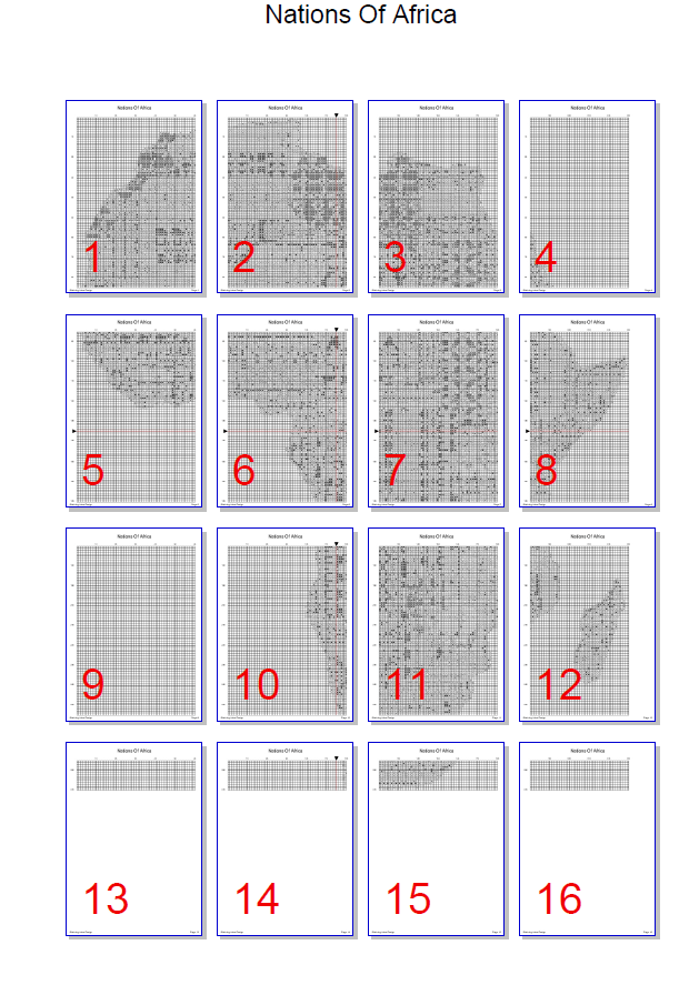Stitching Jules Design Cross Stitch Pattern Nations Of Africa Cross Stitch Pattern Instant PDF Download