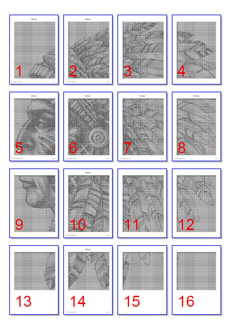 Stitching Jules Design Cross Stitch Pattern Native American Warrior Tribal Monochrome Black White Counted Cross Stitch Pattern PDF Digital Download Pattern Keeper Ready