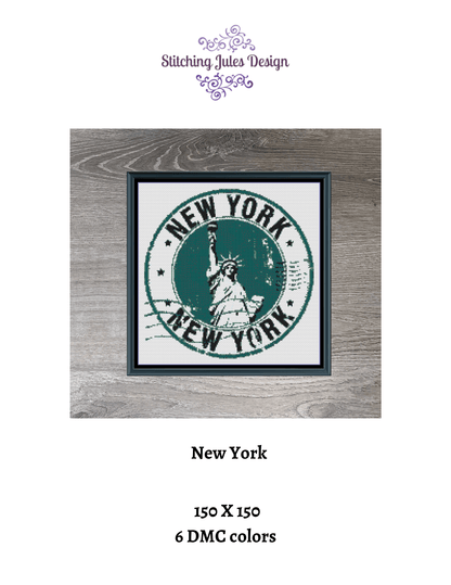 Stitching Jules Design Cross Stitch Pattern New York