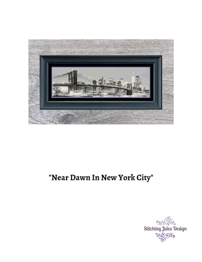 Stitching Jules Design Cross Stitch Pattern New York City Skyline Cross Stitch Pattern | NYC Cross Stitch Pattern | Digital PDF Download
