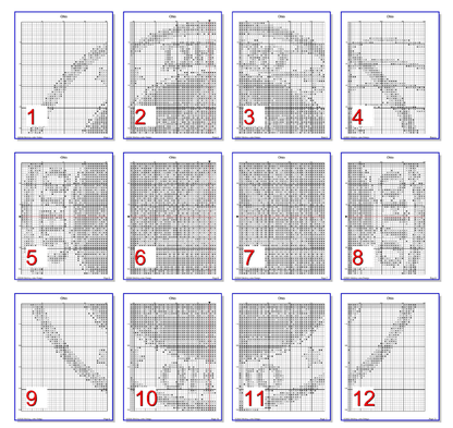 Stitching Jules Design Cross Stitch Pattern Ohio Rock And Roll Hall Of Fame US State Counted Cross Stitch Pattern | Instant Download PDF