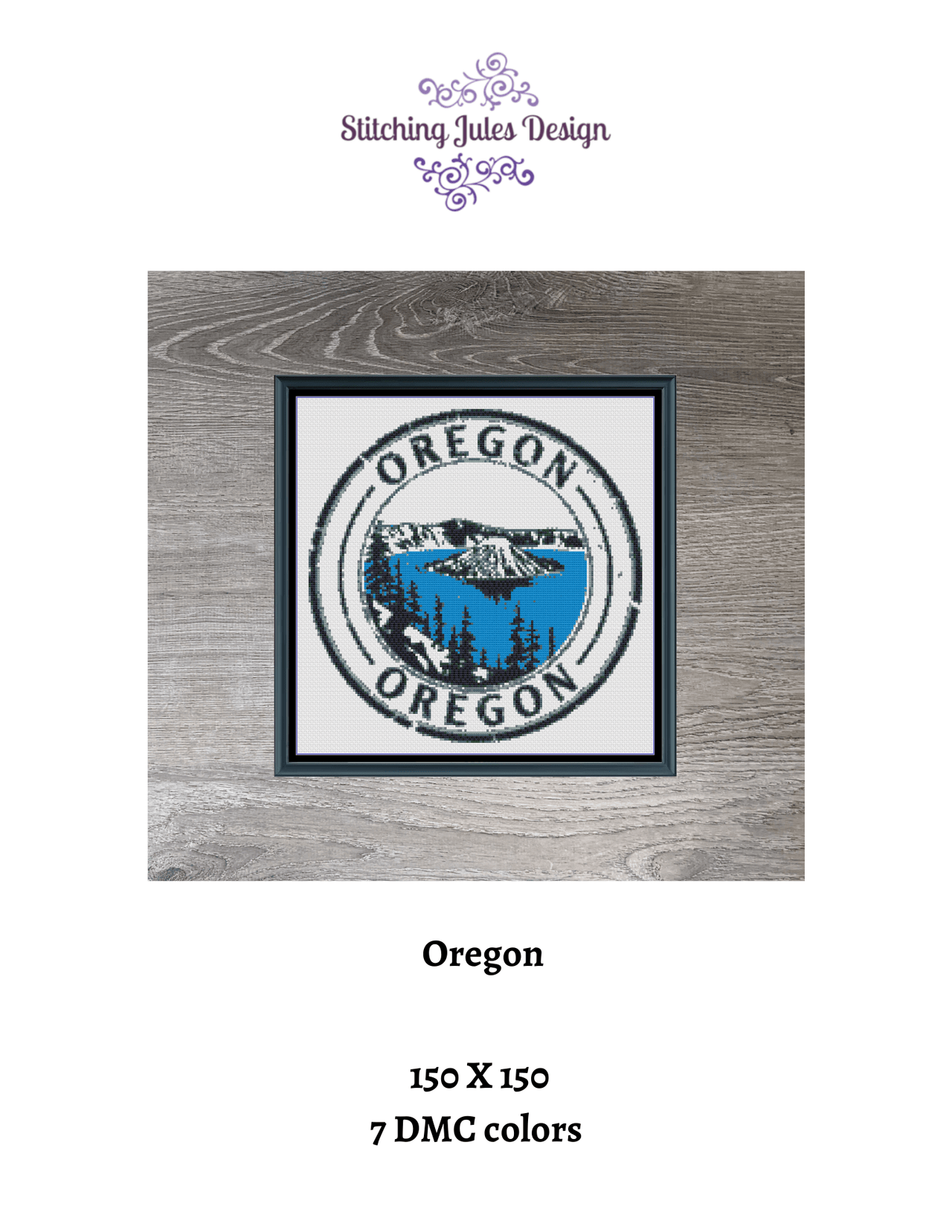 Stitching Jules Design Cross Stitch Pattern Oregon