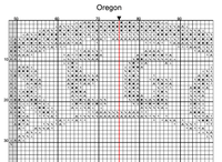 Thumbnail for Stitching Jules Design Cross Stitch Pattern Oregon