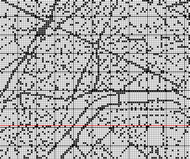 Stitching Jules Design Cross Stitch Pattern Paris Street Map Cross-Stitch Pattern | City Map Cross-Stitch Pattern | Monochrome | Blackwork | Instant PDF Download
