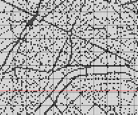 Thumbnail for Stitching Jules Design Cross Stitch Pattern Paris Street Map Cross-Stitch Pattern | City Map Cross-Stitch Pattern | Monochrome | Blackwork | Instant PDF Download