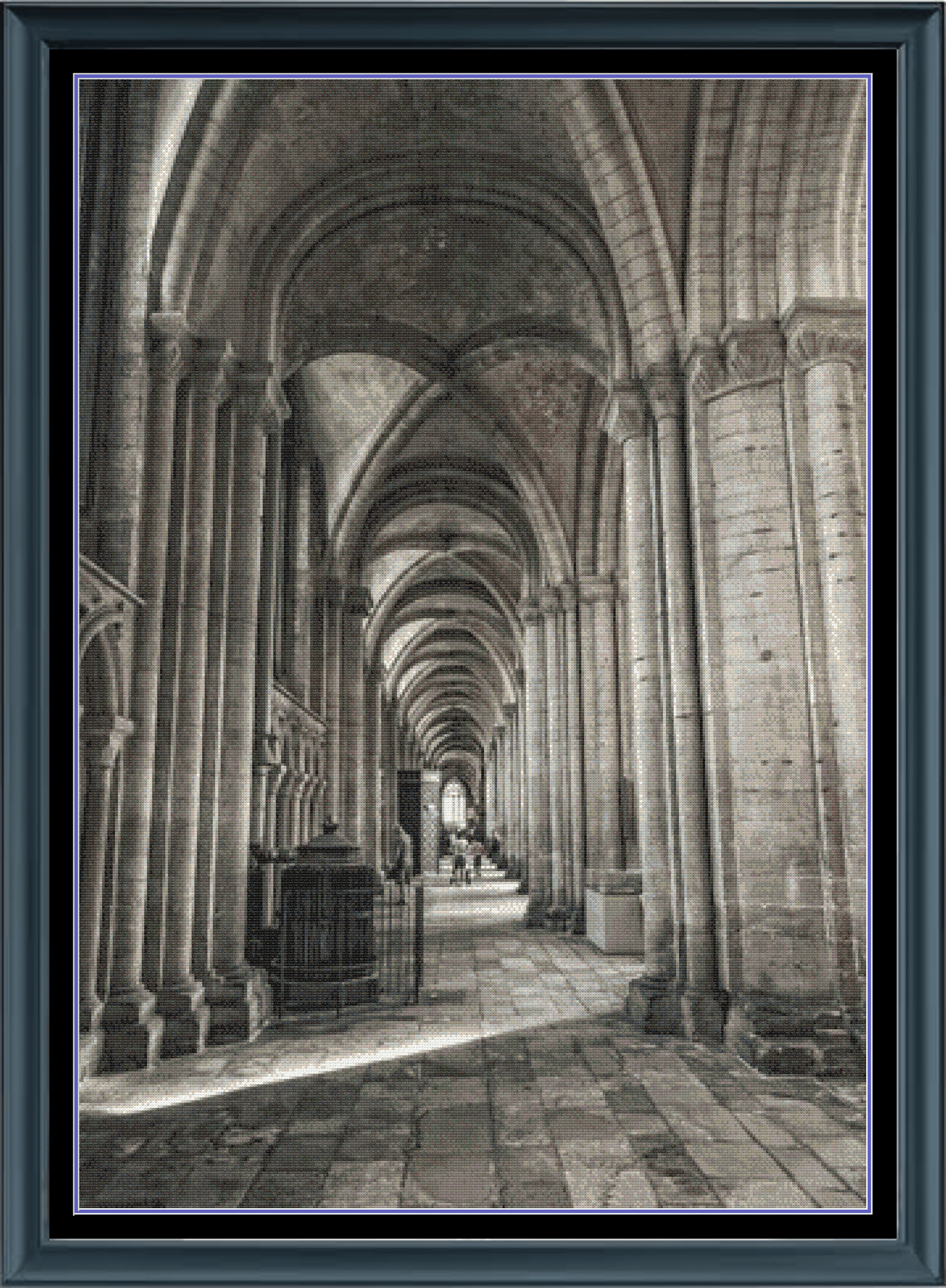 Stitching Jules Design Cross Stitch Pattern Peterborough Cathedral Hallway Full Coverage Large Counted Cross-Stitch Pattern (Digital Download)