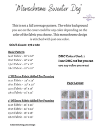 Thumbnail for Stitching Jules Design Cross Stitch Pattern Pit Bull Monochrome Cross-Stitch Pattern Instant Download PDF