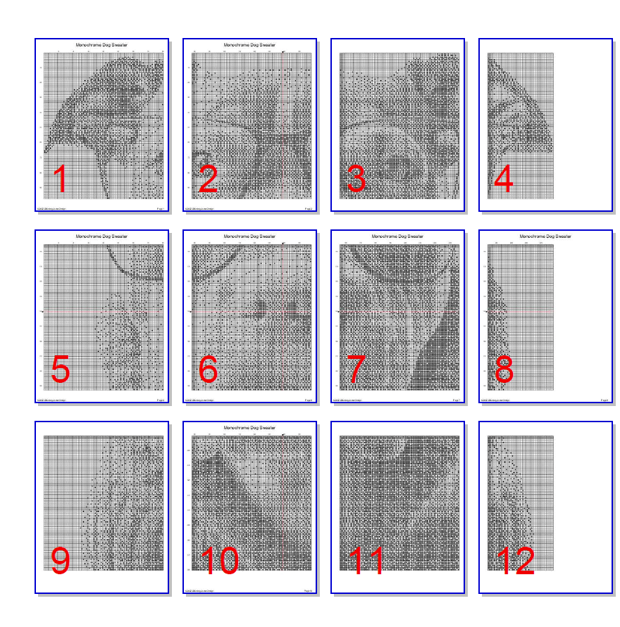 Stitching Jules Design Cross Stitch Pattern Pit Bull Monochrome Cross-Stitch Pattern Instant Download PDF