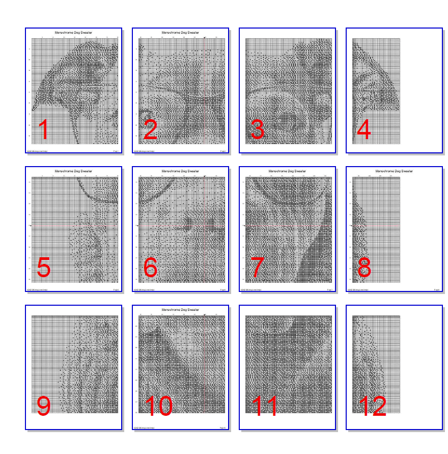 Pit Pattern V Pattern Pit Bull Monochrome Counted Cross Stitch Pattern Instant Download PDF ...