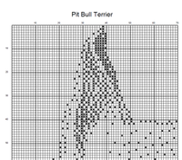 Thumbnail for Stitching Jules Design Cross Stitch Pattern Pit Bull Terrier Cross Stitch Pattern | Dog Cross Stitch Pattern | Monochrome Cross Stitch | Physical And PDF Download Pattern Options