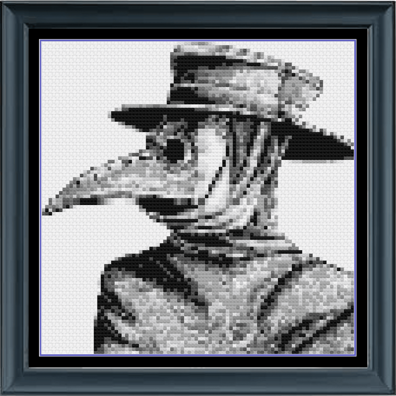 Stitching Jules Design Cross Stitch Pattern Physical Pattern - $8.50 Plague Doctor Cross Stitch Pattern | Gothic Cross Stitch Pattern | Physical And Digital PDF Download Pattern Options