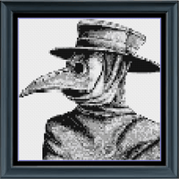 Thumbnail for Stitching Jules Design Cross Stitch Pattern Physical Pattern - $8.50 Plague Doctor Cross Stitch Pattern | Gothic Cross Stitch Pattern | Physical And Digital PDF Download Pattern Options