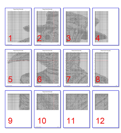 Stitching Jules Design Cross Stitch Pattern Plague Doctor Greyscale Counted Cross Stitch Pattern Instant PDF Download Pattern Keeper Ready