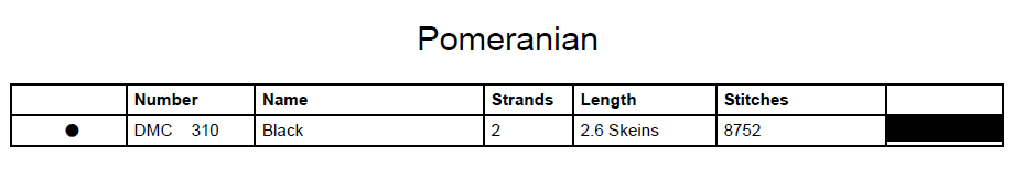 Stitching Jules Design Cross Stitch Pattern Pomeranian Dog Breed Monochrome Counted Cross-Stitch Pattern (Digital Download)