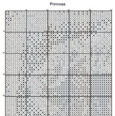 Stitching Jules Design Cross Stitch Pattern Primrose Winter Flower Full Coverage Counted Cross-Stitch Pattern (Digital Download)