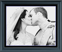 Thumbnail for Stitching Jules Design Cross Stitch Pattern Digital PDF Download - $11 Prince William Cross Stitch Pattern | Royalty Cross stitch Pattern | Blackwork | Instant PDF Download And Physical Pattern Options