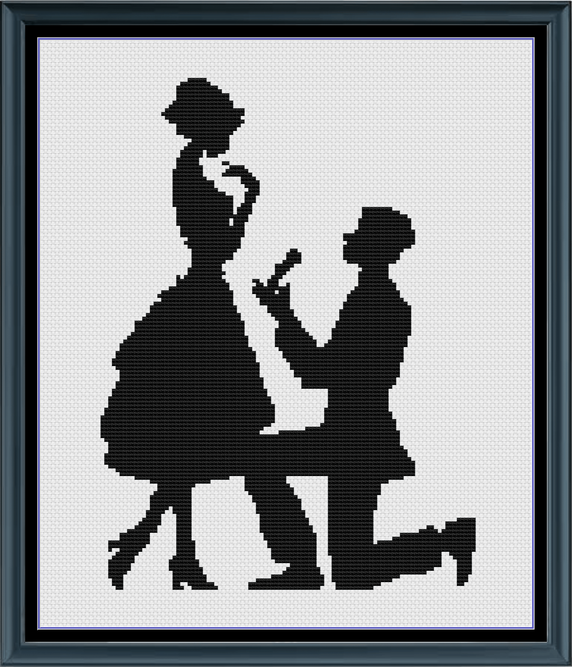 Stitching Jules Design Cross Stitch Pattern Proposal Engagement Love Counted Cross-Stitch Pattern (Digital Download)