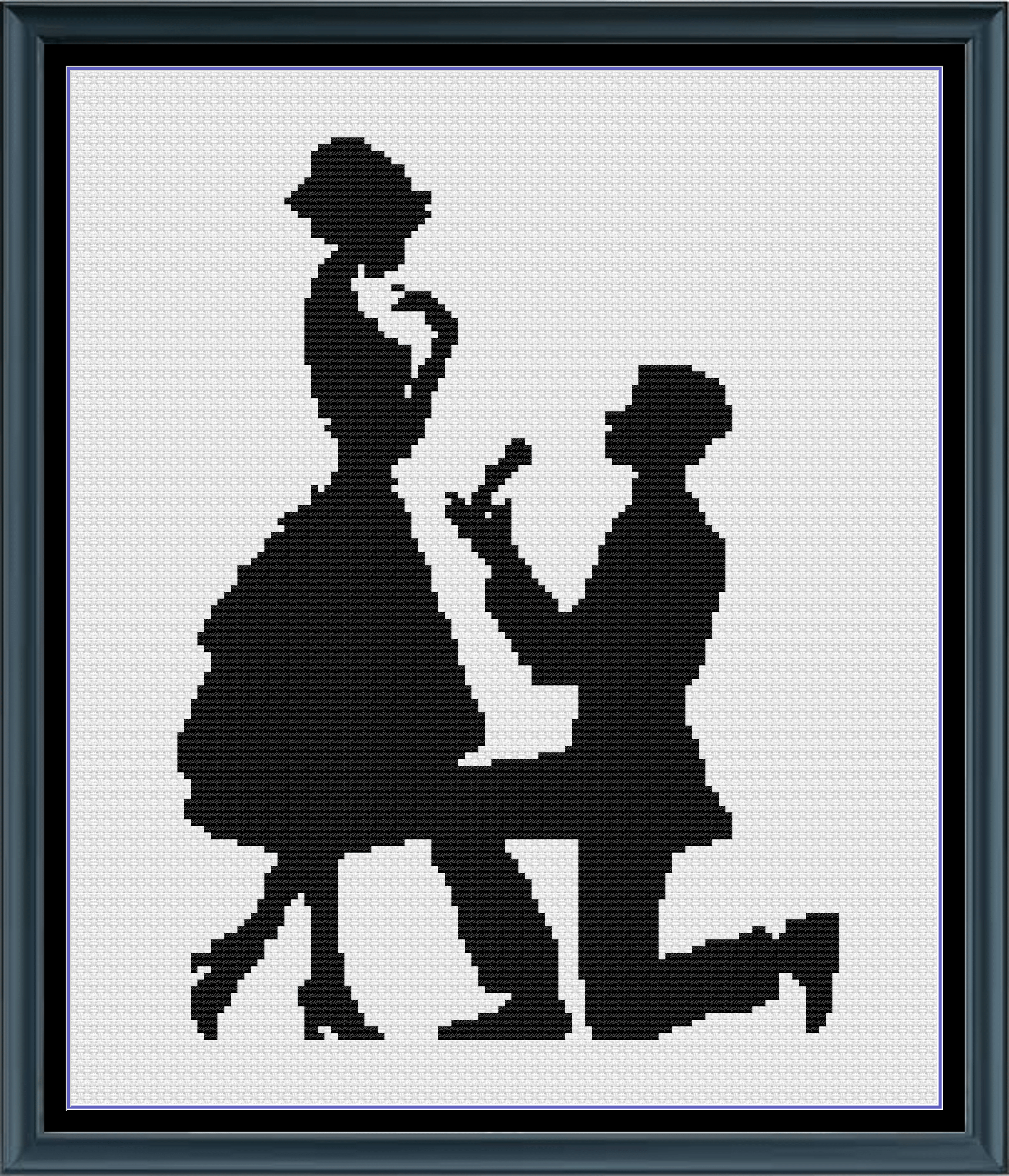 Stitching Jules Design Cross Stitch Pattern Proposal Engagement Love Counted Cross-Stitch Pattern (Digital Download)