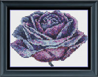 Thumbnail for Stitching Jules Design Cross Stitch Pattern Physical Product - $8.50 Purple Flower Mini Cross Stitch Pattern | Smaller Cross Stitch Pattern | Physical And PDF Download Pattern Option
