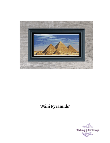 Stitching Jules Design Cross Stitch Pattern Pyramids Cross Stitch Pattern | Egypt Cross Stitch Pattern | Physical And Digital PDF Download Pattern Options