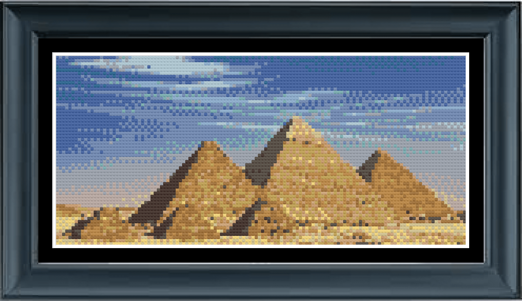 Stitching Jules Design Cross Stitch Pattern Physical Pattern - $8.50 Pyramids Cross Stitch Pattern | Egypt Cross Stitch Pattern | Physical And Digital PDF Download Pattern Options