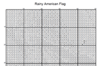 Thumbnail for Stitching Jules Design Cross Stitch Pattern Rainy American Flag Patriotic Full Coverage Counted Cross Stitch Pattern Digital Download