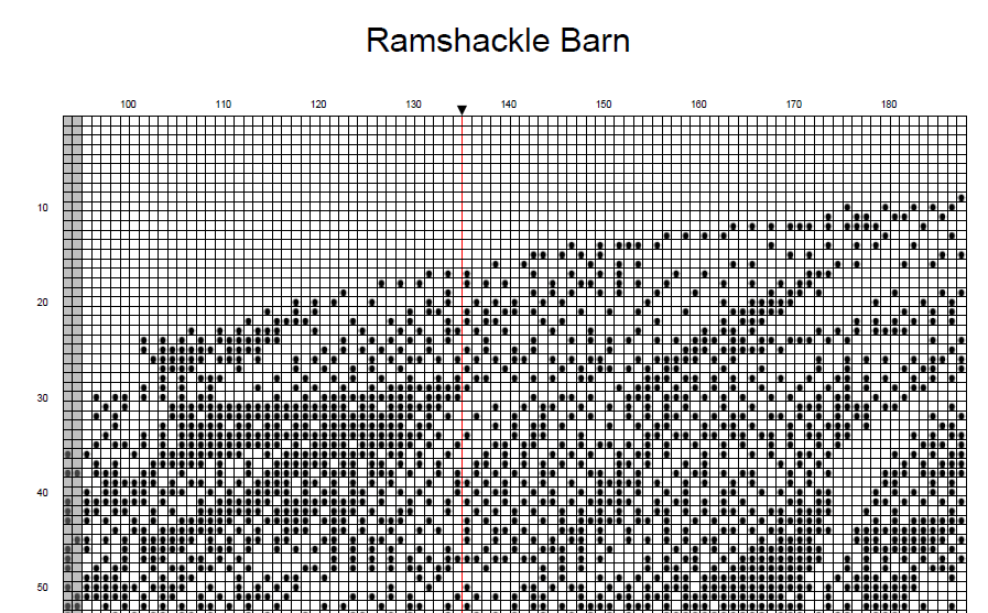 Stitching Jules Design Cross Stitch Pattern Ramshackle Barn Farm Cross Stitch Pattern Instant PDF Download