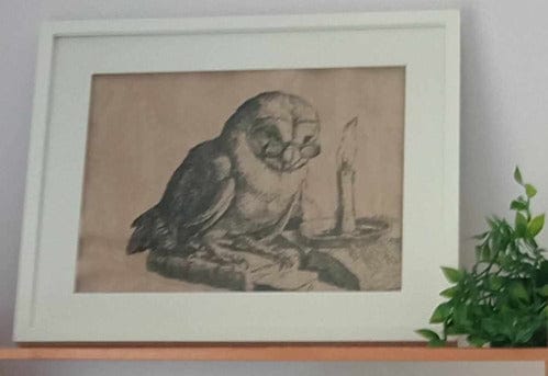 Stitching Jules Design Cross Stitch Pattern Reading Owl Counted Cross Stitch Pattern | Book Cross Stitch Pattern | Blackwork | Instant PDF Download