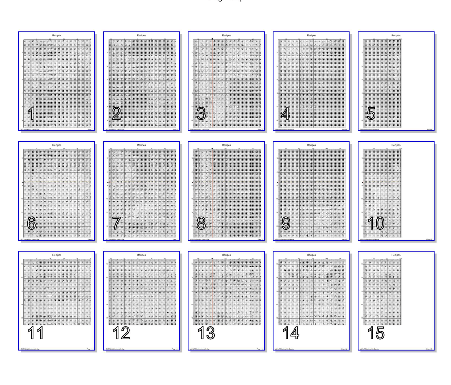 Stitching Jules Design Cross Stitch Pattern Recipes Cooking Kitchen Full Coverage Counted Cross-Stitch Pattern (Digital Download)