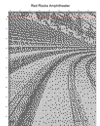 Thumbnail for Stitching Jules Design Cross Stitch Pattern Red Rocks Cross Stitch Pattern | Colorado Cross Stitch Pattern | Blackwork | Instant PDF Download And Physical Pattern Options