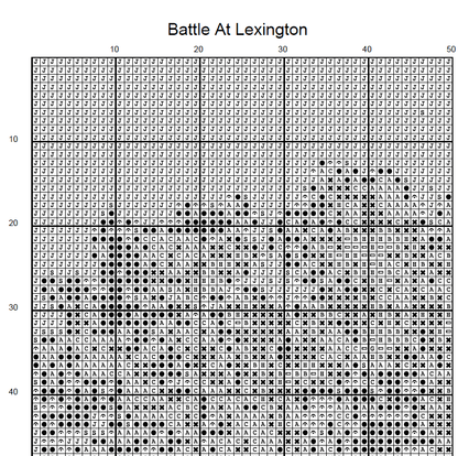 Stitching Jules Design Cross Stitch Pattern Revolutionary War Battle At Lexington American History Cross Stitch Pattern Needlepoint Embroidery Instant PDF Download