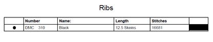 Stitching Jules Design Cross Stitch Pattern Ribs Cross Stitch Pattern | Human Anatomy Cross Stitch Pattern | Monochrome | Instant PDF Download