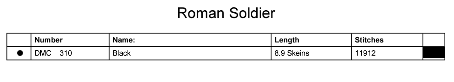 Stitching Jules Design Cross Stitch Pattern Roman Soldier Counted Cross Stitch Pattern | Roman Statue | Monochrome Blackwork | Instant Download PDF