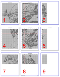 Thumbnail for Stitching Jules Design Cross Stitch Pattern Roman Soldier Counted Cross Stitch Pattern | Roman Statue | Monochrome Blackwork | Instant Download PDF